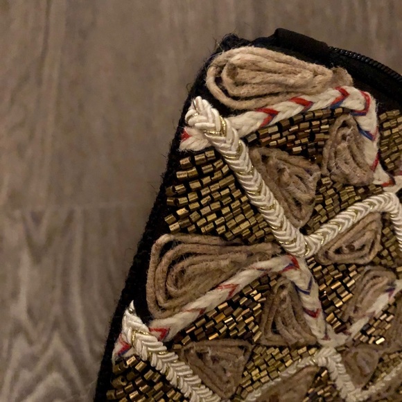 Beaded Zip Clutch - Picture 3 of 3